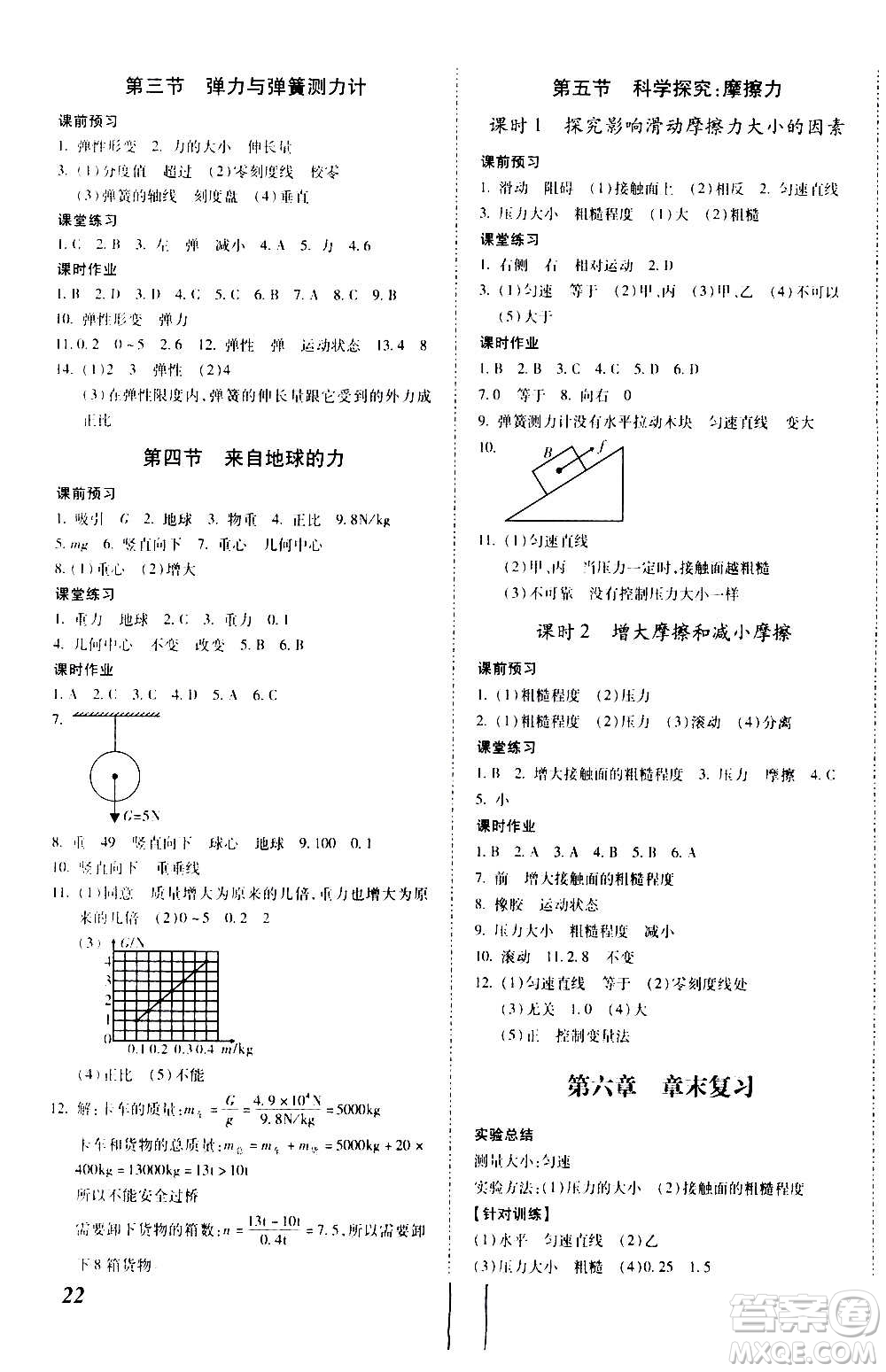 內(nèi)蒙古少年兒童出版社2020本土攻略物理八年級(jí)上冊(cè)HK滬科版答案