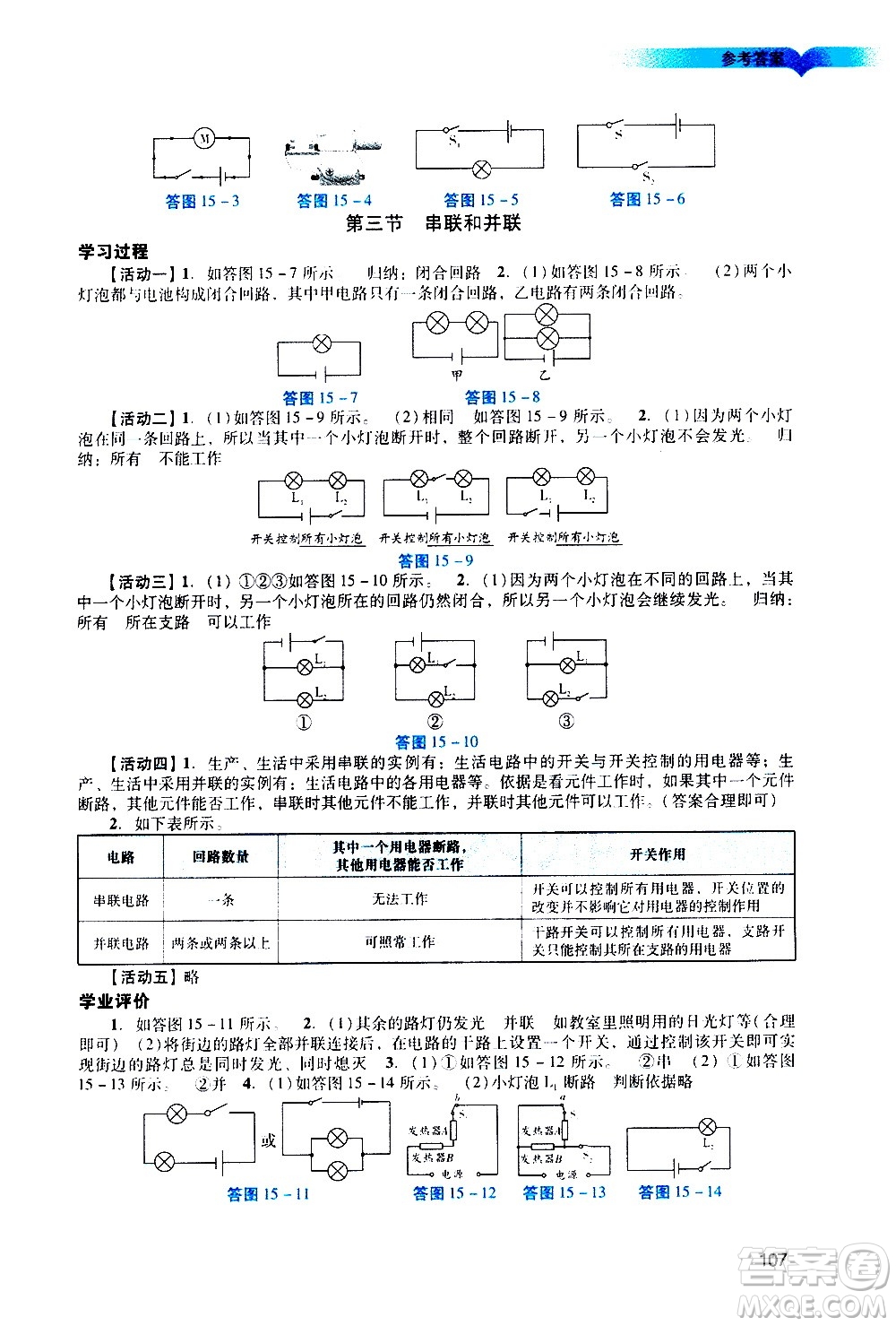 廣州出版社2020陽(yáng)光學(xué)業(yè)評(píng)價(jià)物理九年級(jí)上冊(cè)人教版答案