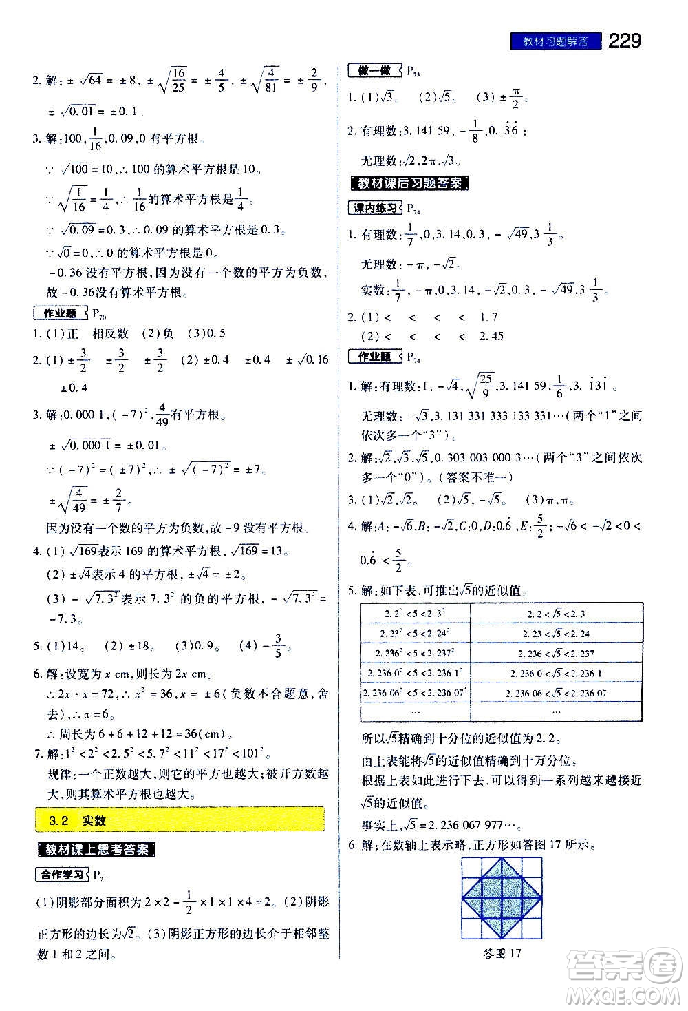 2020秋王后雄初中教材完全解讀七年級上冊數(shù)學ZJSX浙教版參考答案