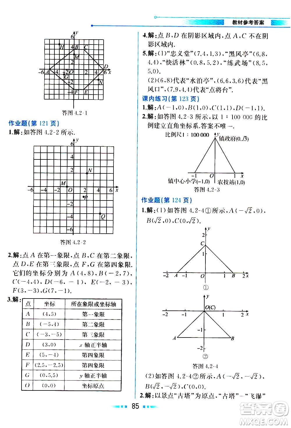 人民教育出版社2020教材解讀數(shù)學(xué)八年級(jí)上冊(cè)ZJ浙教版答案