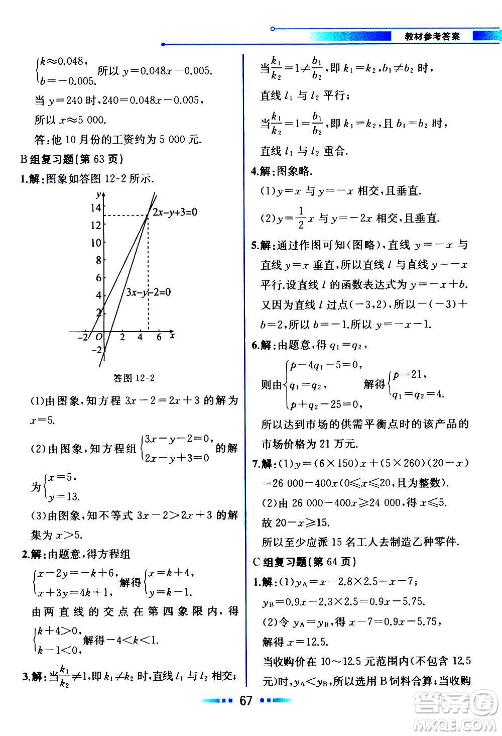 2020年教材解讀數學八年級上冊HK滬科版參考答案