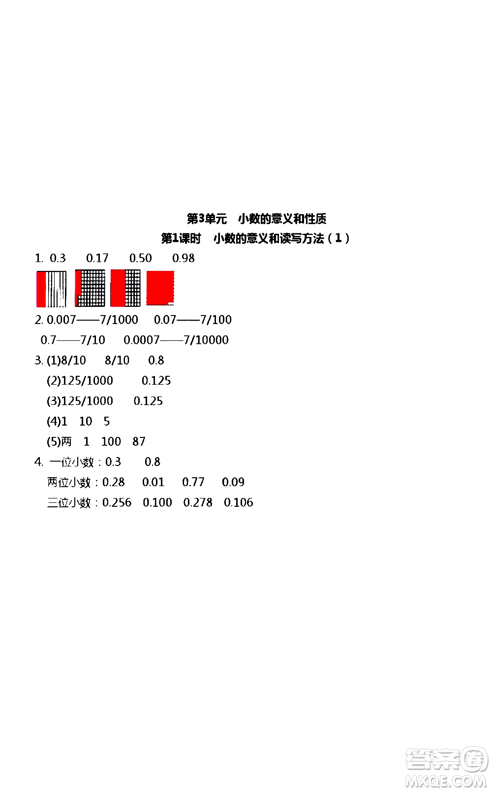 江蘇人民出版社2020伴你學(xué)數(shù)學(xué)五年級上冊蘇教版答案