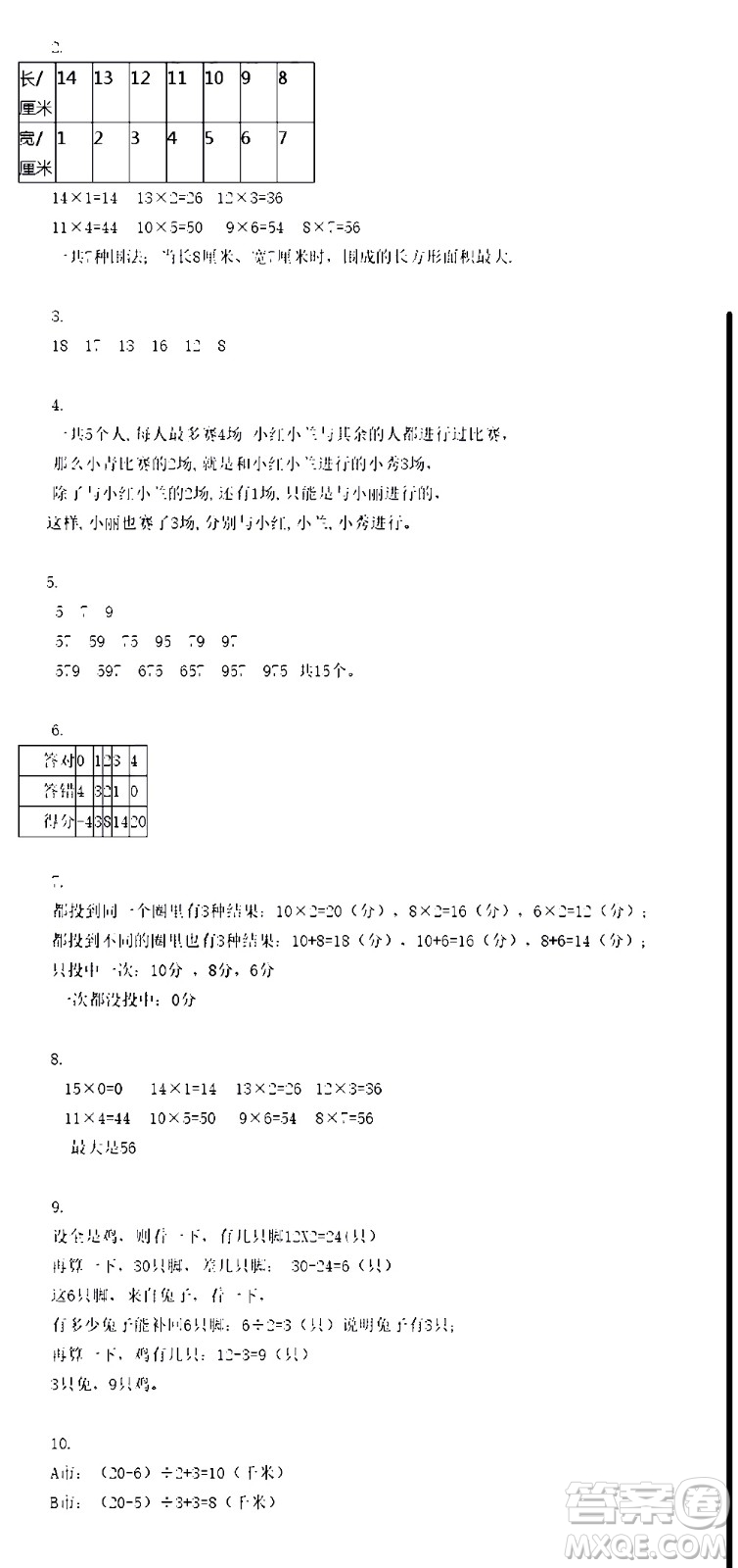 江蘇人民出版社2020伴你學(xué)數(shù)學(xué)五年級上冊蘇教版答案