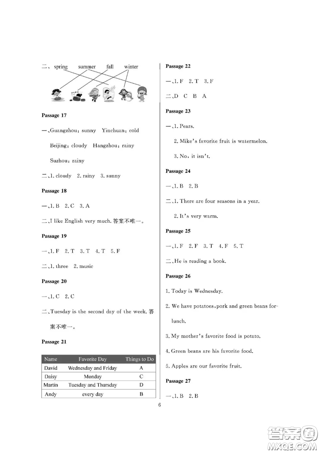 大連理工大學(xué)出版社2021假期伙伴寒假作業(yè)五年級英語人教PEP版答案