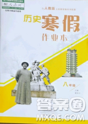 大象出版社2021歷史寒假作業(yè)本八年級人教版河南專版答案