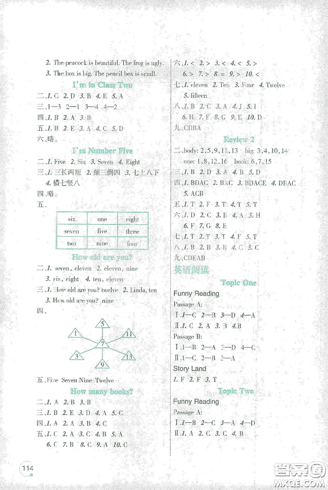 遼寧師范大學(xué)出版社2021寒假樂(lè)園三年級(jí)英語(yǔ)遼師版答案