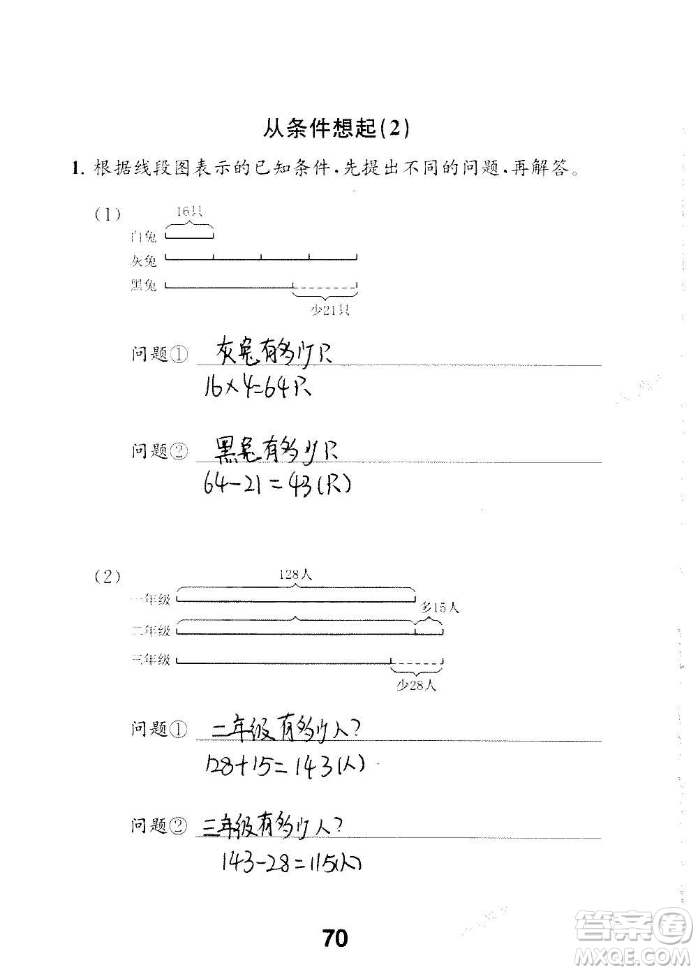 江蘇鳳凰教育出版社2020數(shù)學(xué)補充習(xí)題三年級上冊蘇教版答案