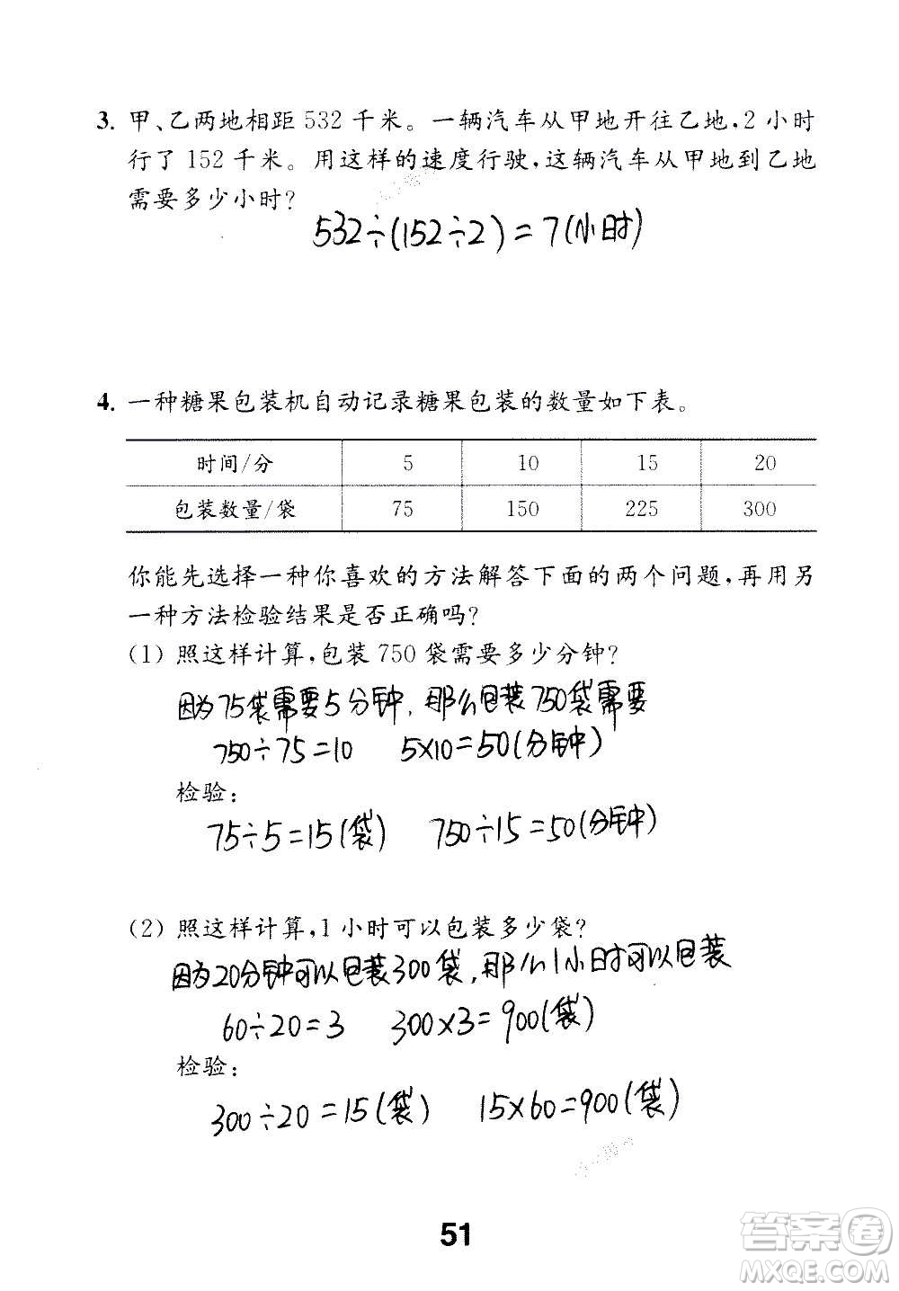 江蘇鳳凰教育出版社2020數(shù)學(xué)補(bǔ)充習(xí)題四年級(jí)上冊(cè)蘇教版答案