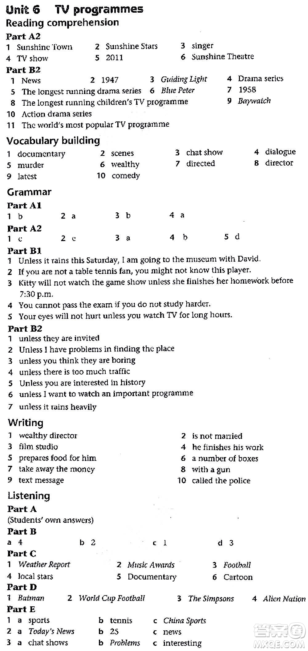 譯林出版社2020譯林英語初中補(bǔ)充習(xí)題九年級上冊譯林版答案