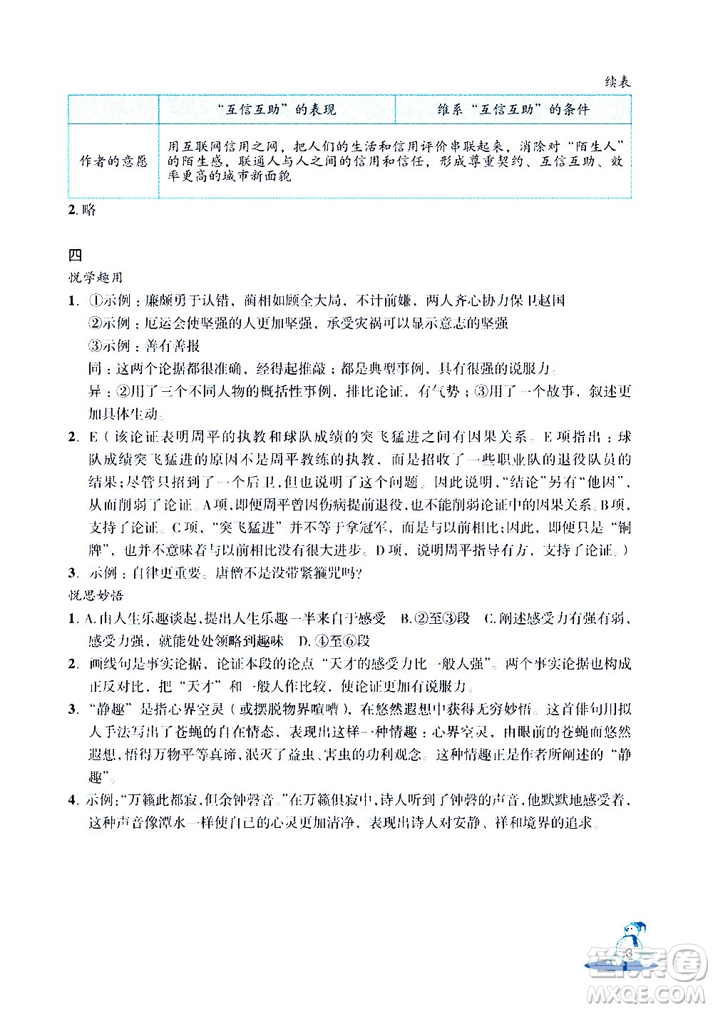 浙江教育出版社2021快樂春節(jié)玩轉(zhuǎn)假期活動(dòng)手冊九年級(jí)答案