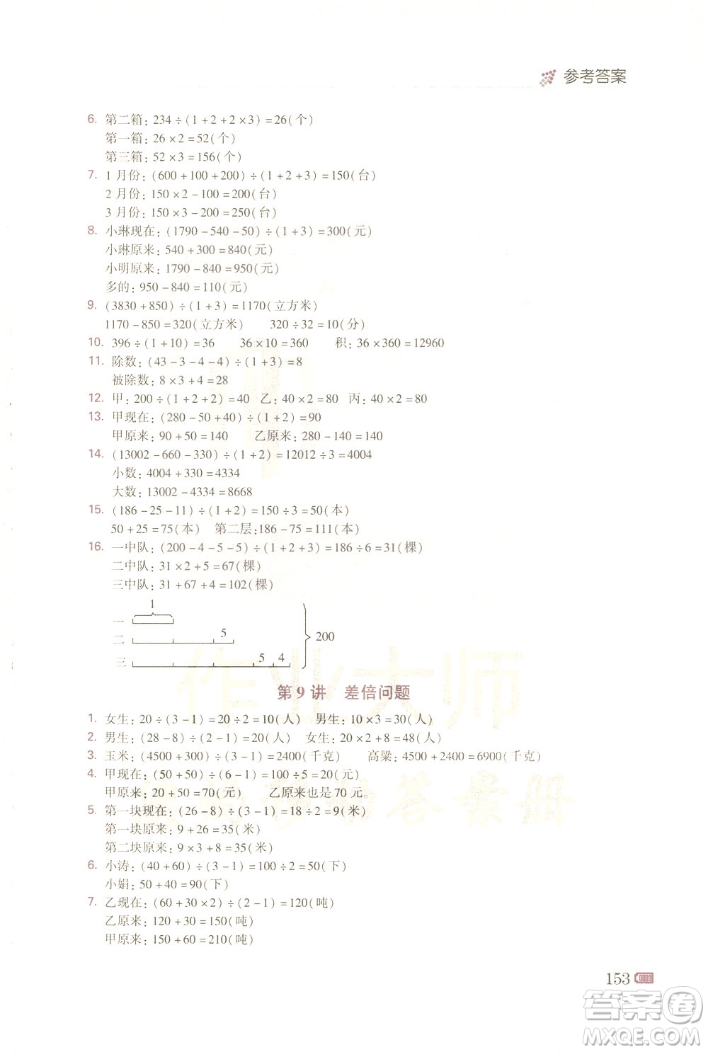 青島出版社2021小學(xué)生奧數(shù)點撥四年級答案