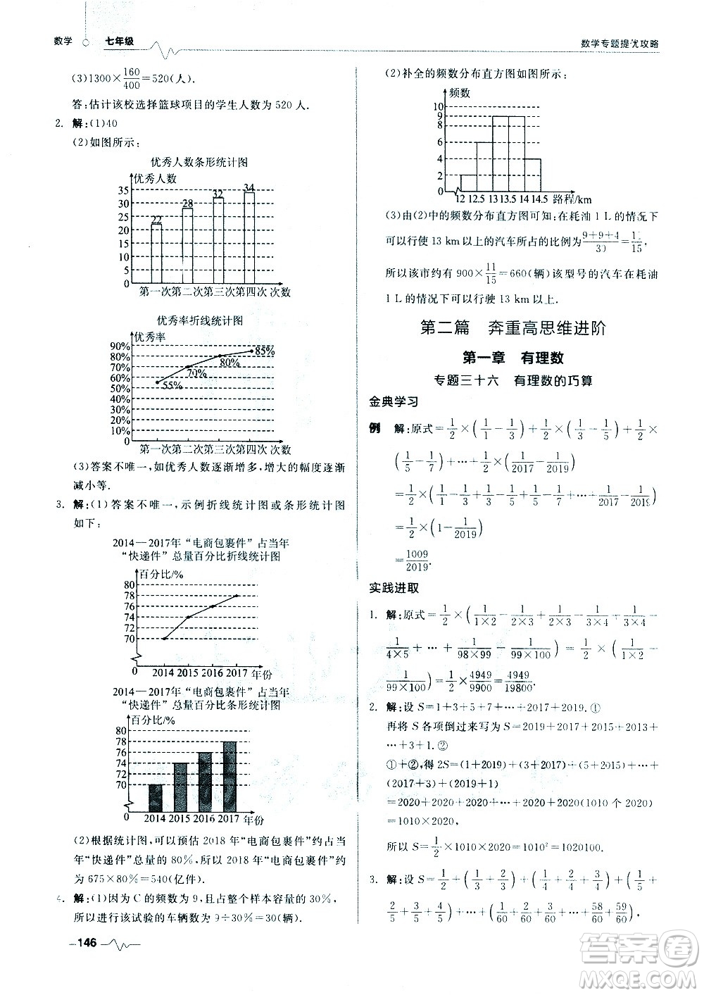 天津人民出版社2021版數(shù)學(xué)專題提優(yōu)攻略七年級答案