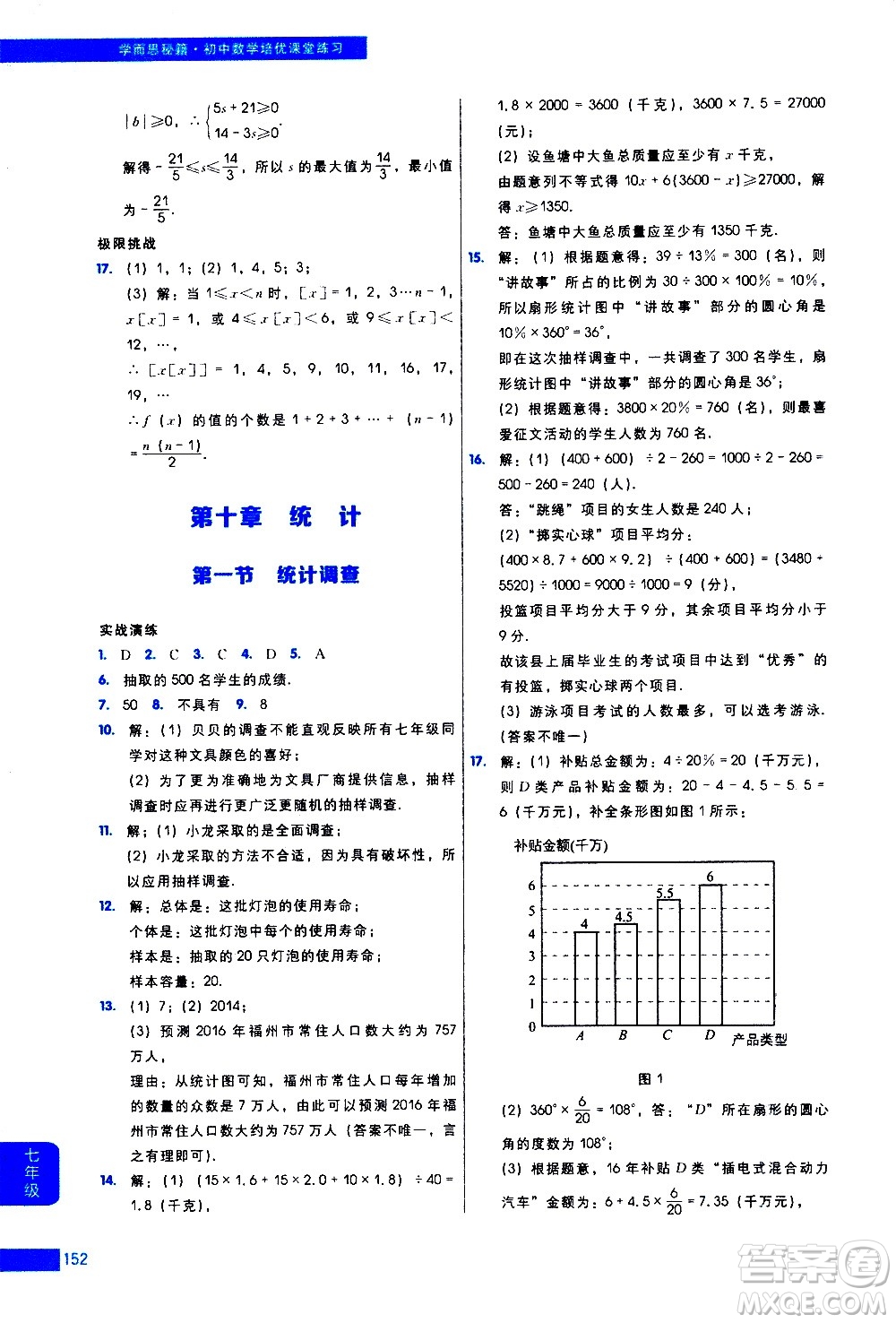 現(xiàn)代教育出版社2021學而思秘籍初中數(shù)學培優(yōu)課堂練習七年級答案