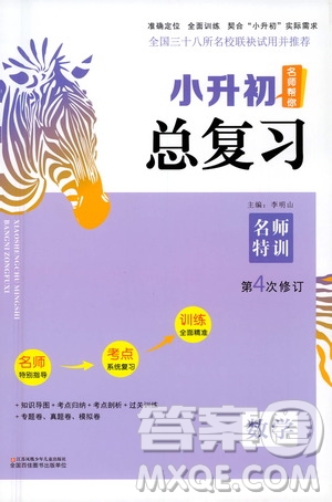 江蘇鳳凰少年兒童出版社2021版木頭馬名師幫你小升初總復(fù)習(xí)數(shù)學(xué)答案