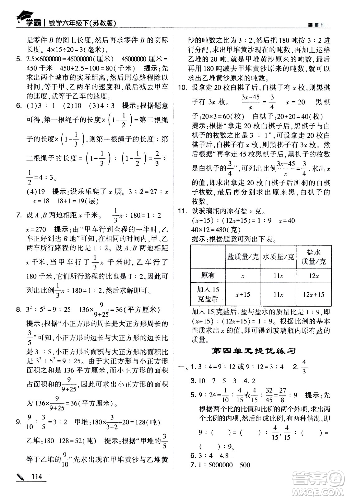 甘肅少年兒童出版社2021春經(jīng)綸學(xué)典學(xué)霸數(shù)學(xué)六年級(jí)下蘇教版答案