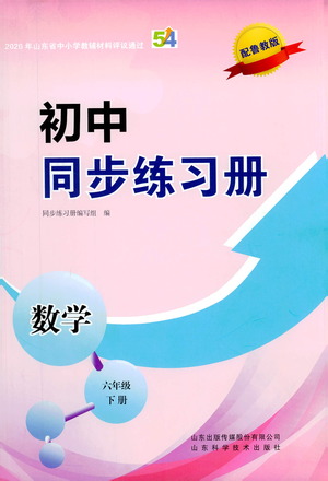 山東科學(xué)技術(shù)出版社2021初中同步練習(xí)冊(cè)數(shù)學(xué)六年級(jí)下冊(cè)魯教版答案