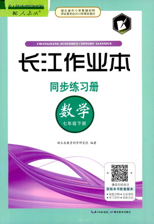 湖北教育出版社2021長(zhǎng)江作業(yè)本同步練習(xí)冊(cè)數(shù)學(xué)七年級(jí)下冊(cè)人教版答案