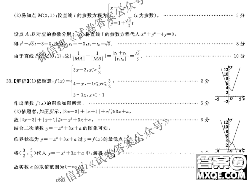 百校聯(lián)盟2021屆普通高中教育教學(xué)質(zhì)量監(jiān)測考試全國II卷理科數(shù)學(xué)試題及答案