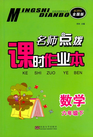 東南大學(xué)出版社2021名師點撥課時作業(yè)本數(shù)學(xué)六年級下新課標(biāo)全國版答案