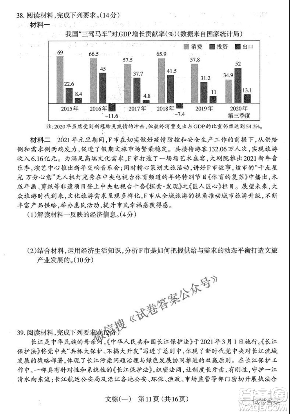 太原市2021年高三年級(jí)模擬考試一文科綜合試題及答案