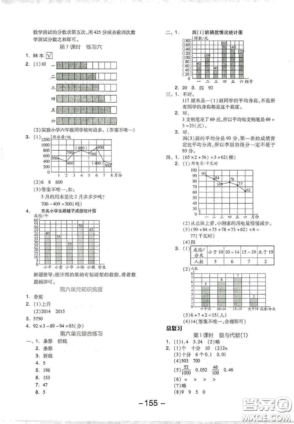 開明出版社2021全品學練考四年級數學下冊北師大版答案