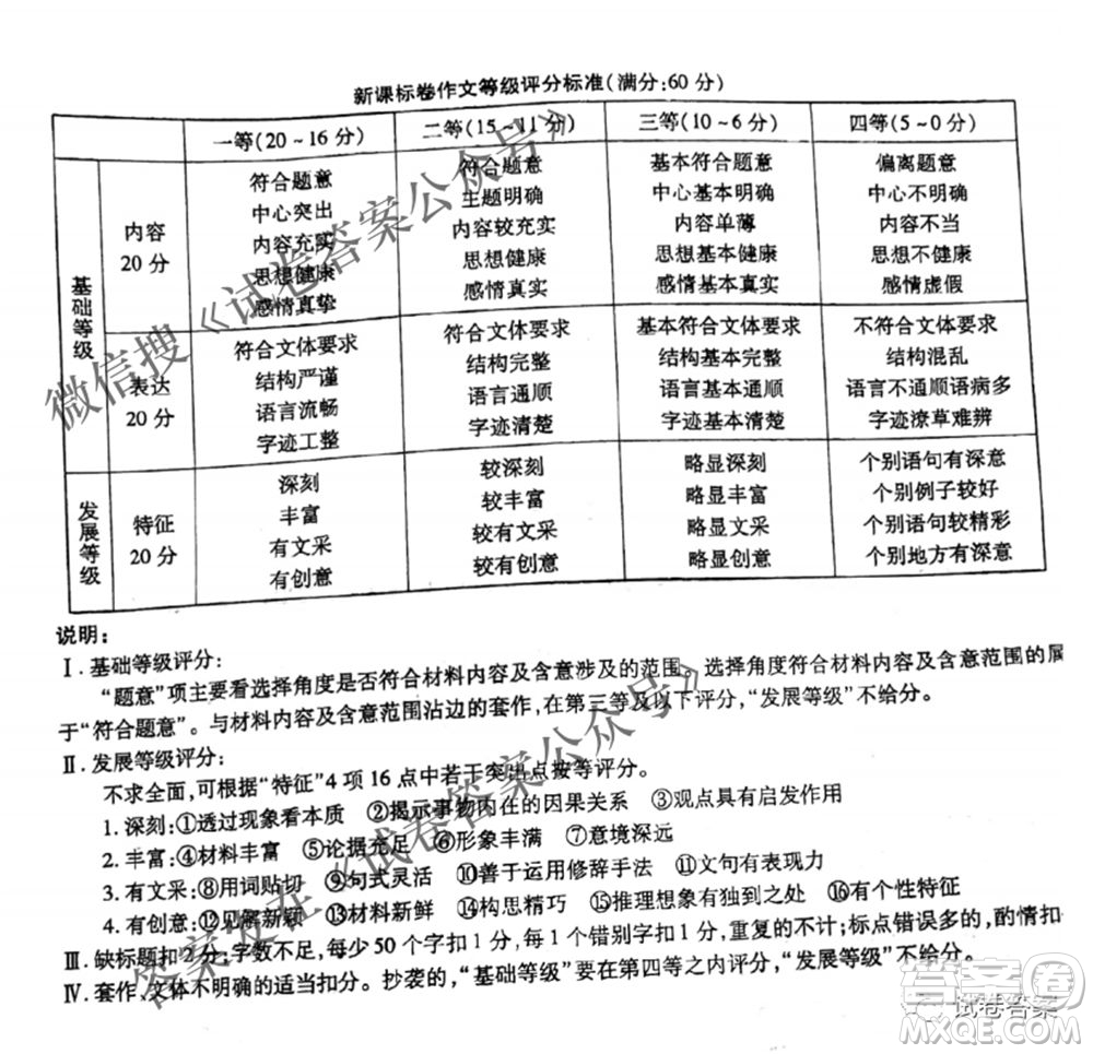 百校聯(lián)盟2021屆普通高中教育教學(xué)質(zhì)量監(jiān)測4月考試全國II卷語文答案