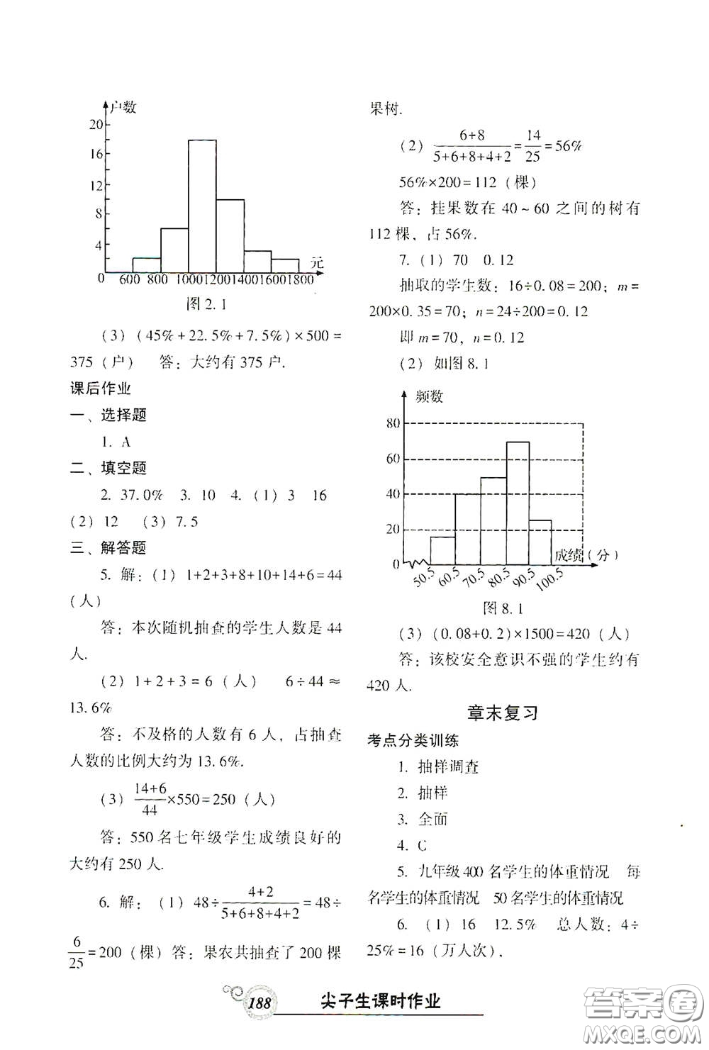 遼寧教育出版社2021尖子生新課堂課時(shí)作業(yè)七年級(jí)數(shù)學(xué)下冊(cè)人教版答案