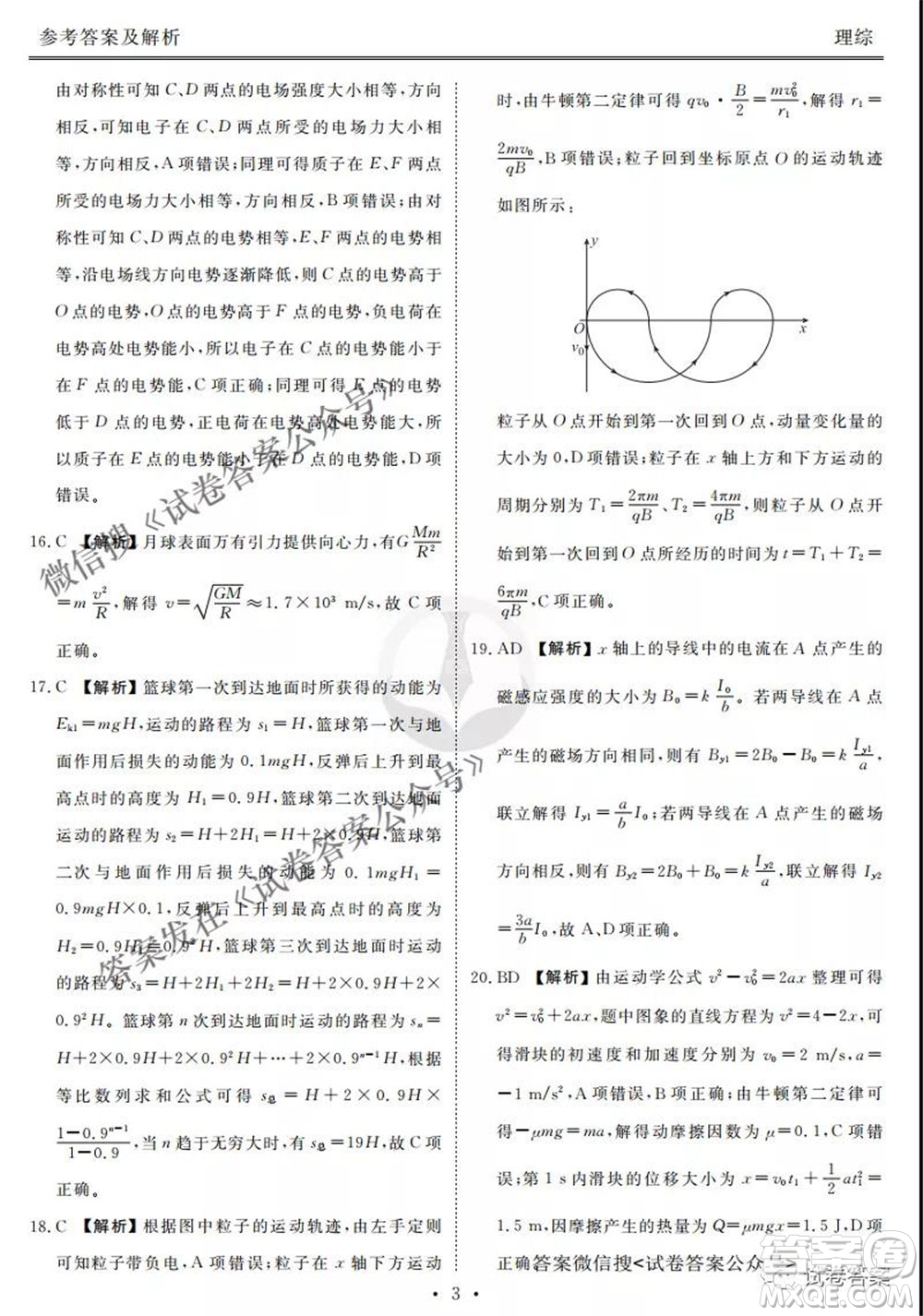 2021屆高三沖刺聯(lián)考理綜試卷及答案