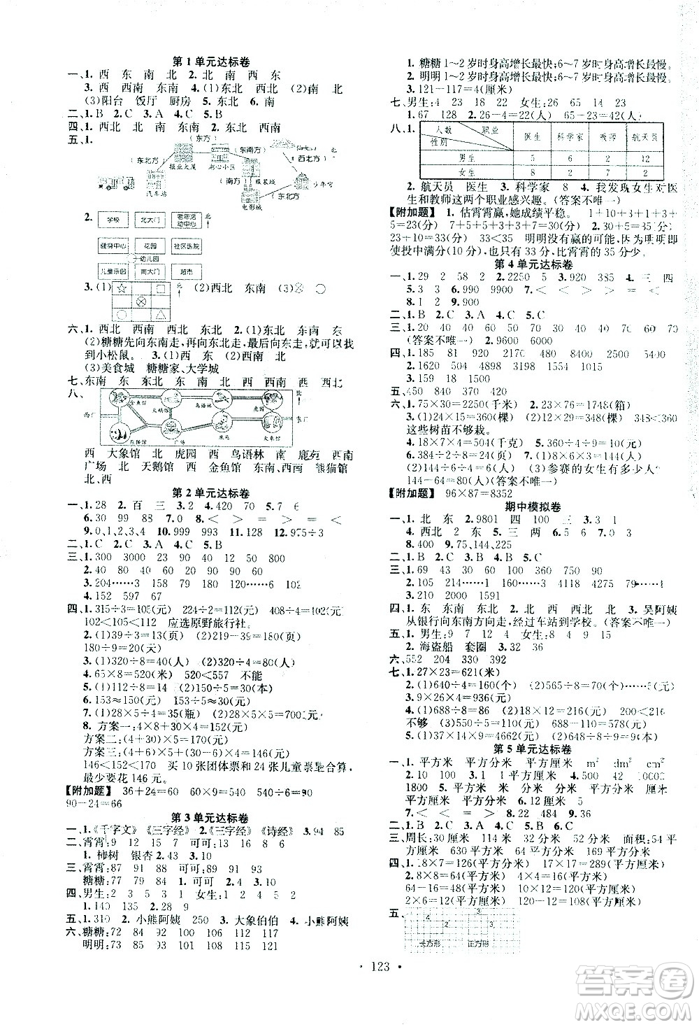 廣東經(jīng)濟(jì)出版社2021名校課堂數(shù)學(xué)三年級(jí)下冊(cè)RJ人教版答案