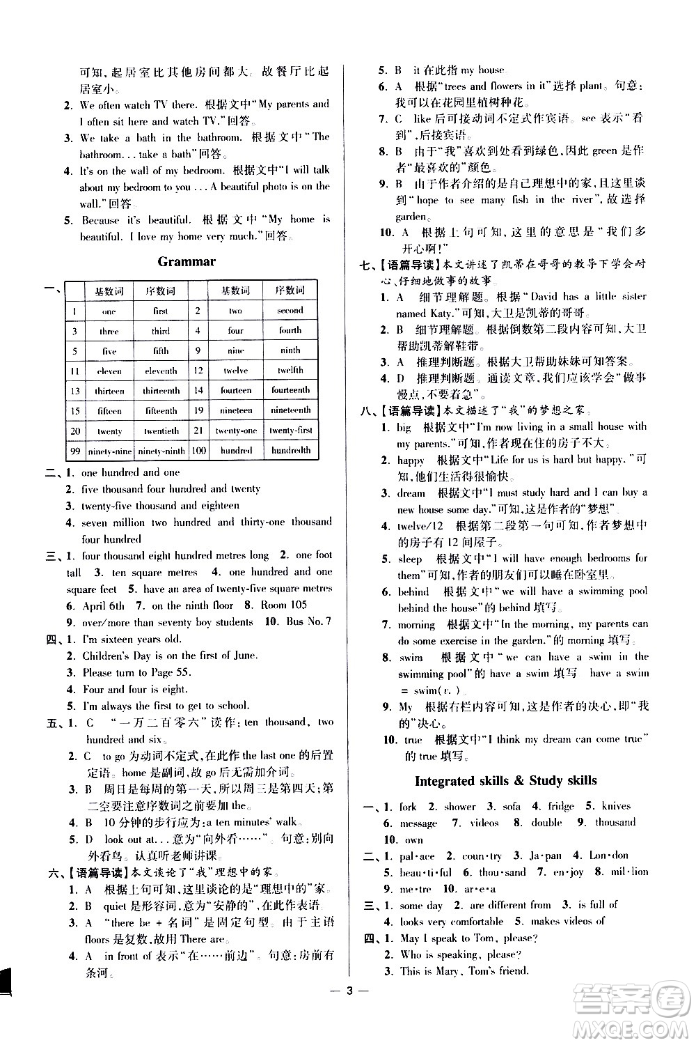 江蘇鳳凰科學技術(shù)出版社2021初中英語小題狂做提優(yōu)版七年級下冊譯林版答案