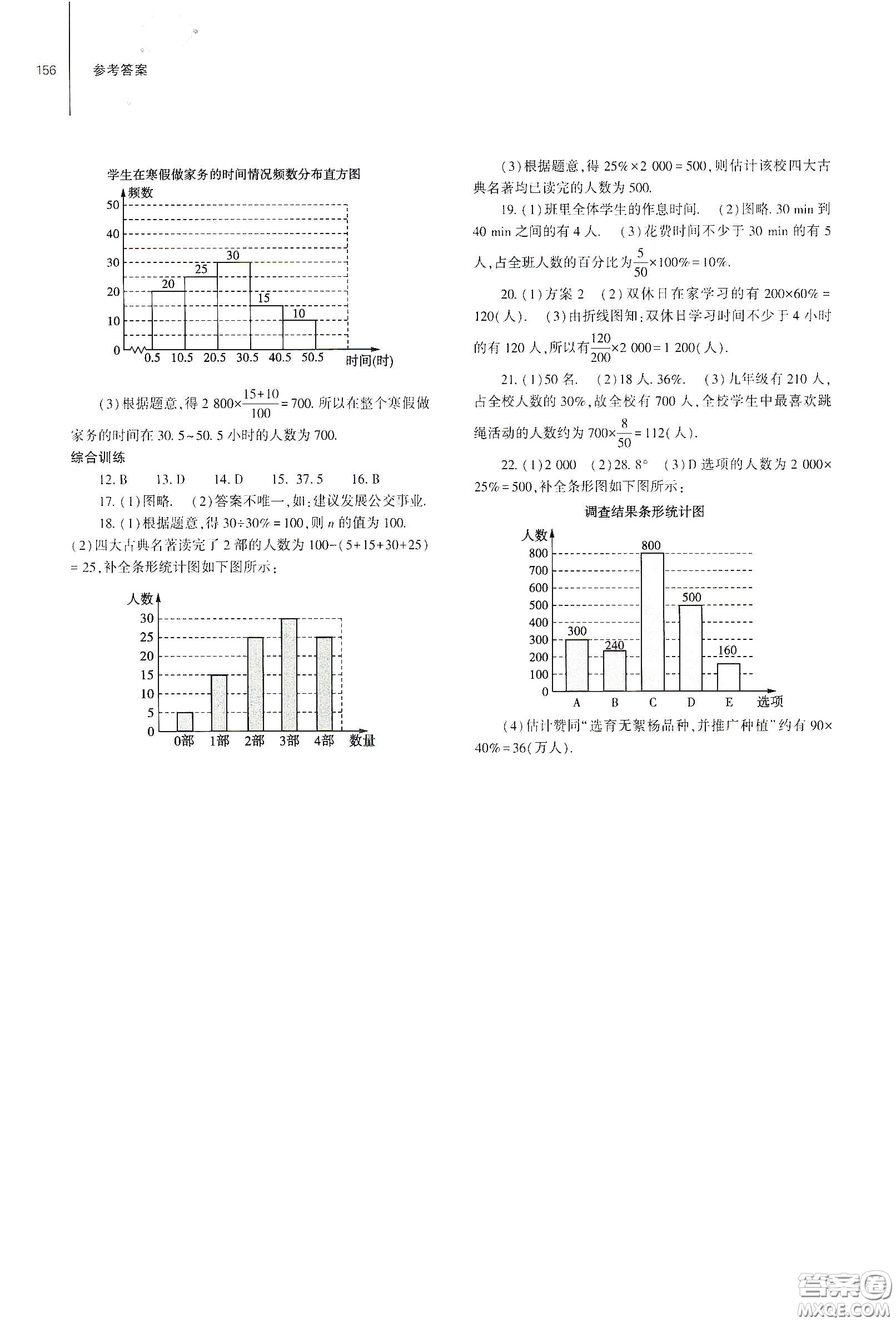 大象出版社2021初中同步練習(xí)冊七年級數(shù)學(xué)下冊人教版山東省內(nèi)答案