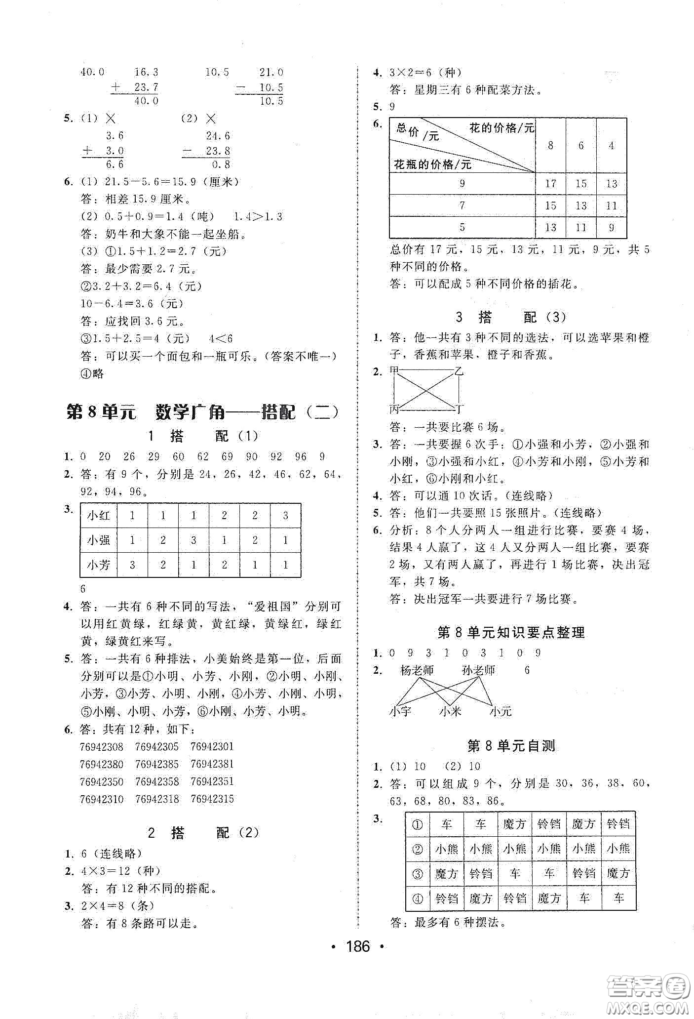 華翰文化2021教與學(xué)課時(shí)學(xué)練測(cè)三年級(jí)數(shù)學(xué)下冊(cè)人教版答案