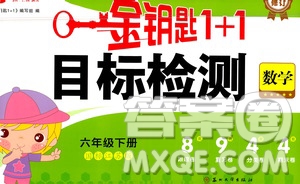 蘇州大學(xué)出版社2021金鑰匙1+1目標(biāo)檢測六年級(jí)數(shù)學(xué)下冊(cè)國標(biāo)江蘇版答案