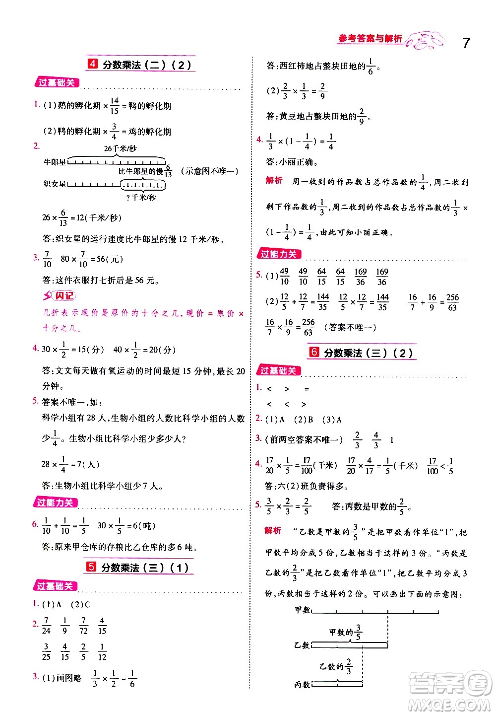 南京師范大學(xué)出版社2021春季一遍過小學(xué)數(shù)學(xué)五年級下冊BSD北師大版答案