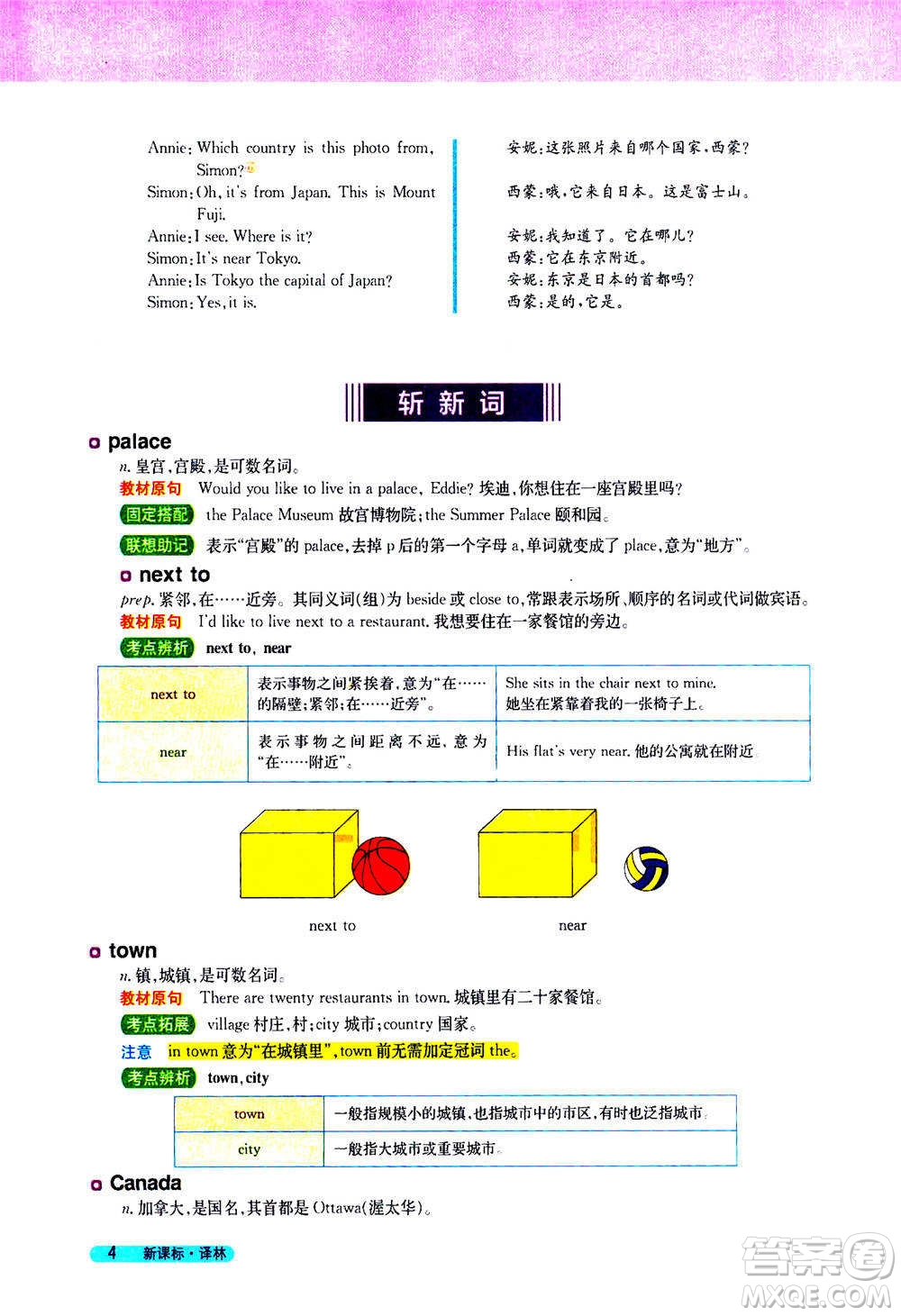 吉林人民出版社2021新教材完全解讀英語七年級下新課標譯林版答案