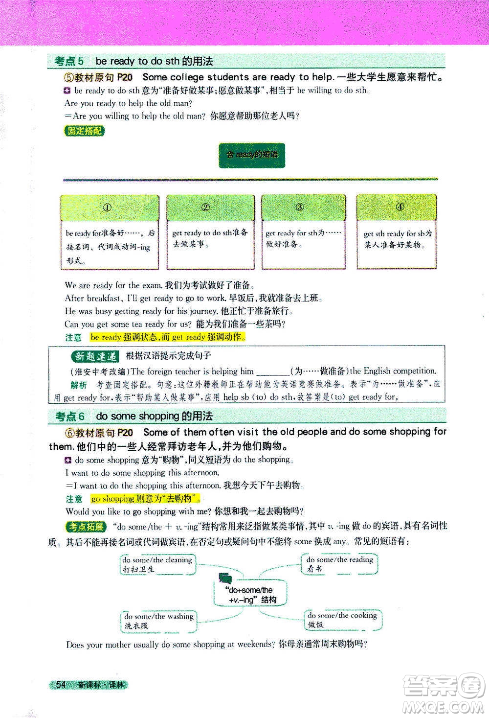 吉林人民出版社2021新教材完全解讀英語七年級下新課標譯林版答案