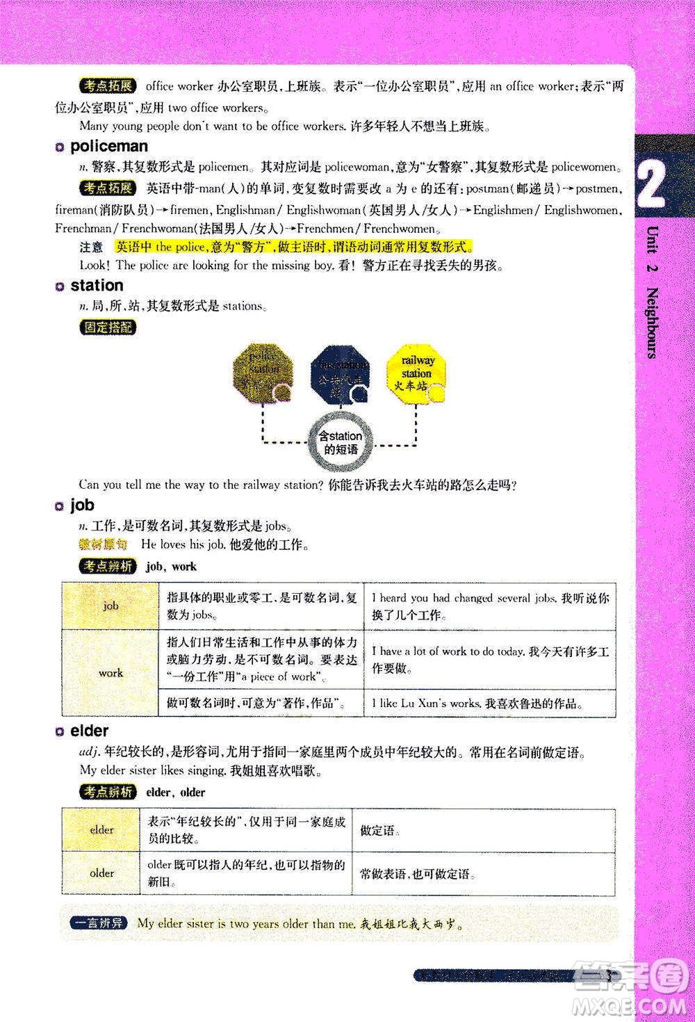 吉林人民出版社2021新教材完全解讀英語七年級下新課標譯林版答案