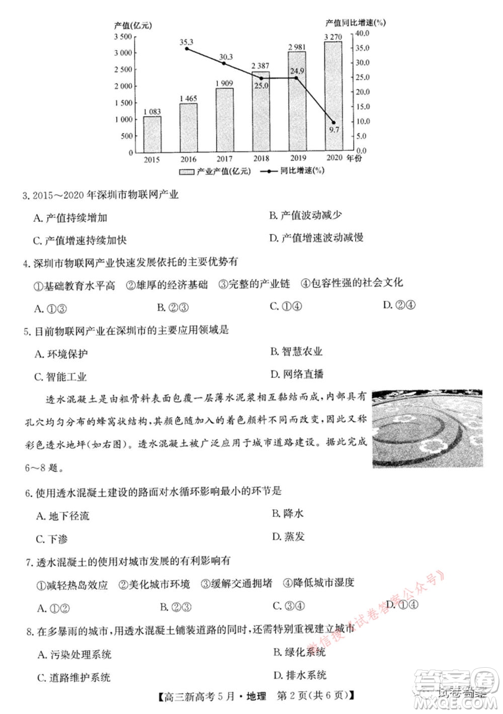 2021九師聯(lián)盟高三新高考5月聯(lián)考地理試題及答案