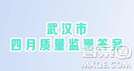 2020-2021學(xué)年度武漢市漢陽區(qū)二橋中學(xué)八年級下學(xué)期數(shù)學(xué)4月質(zhì)量監(jiān)測答案