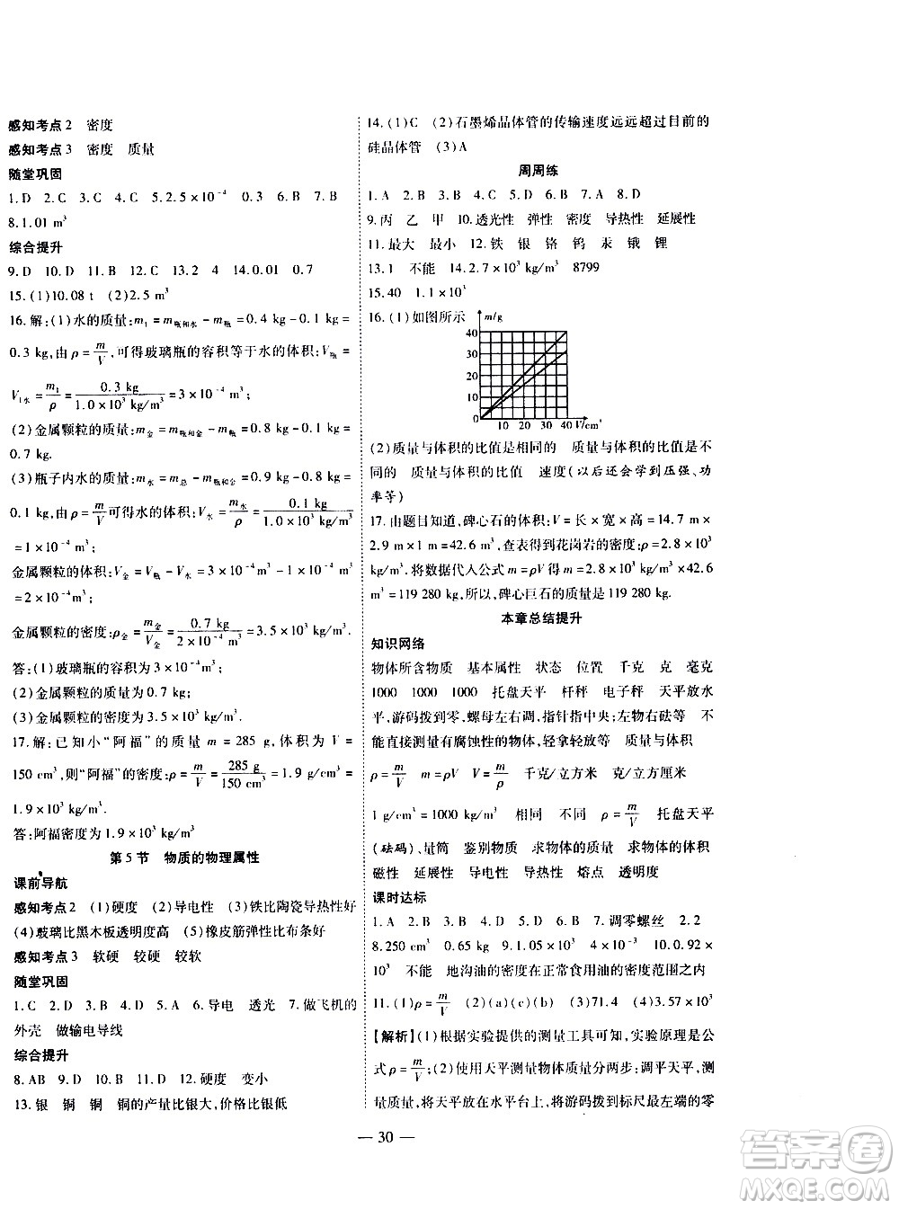 世界圖書出版公司2021新課程成長資源課時精練物理八年級下冊蘇科版答案