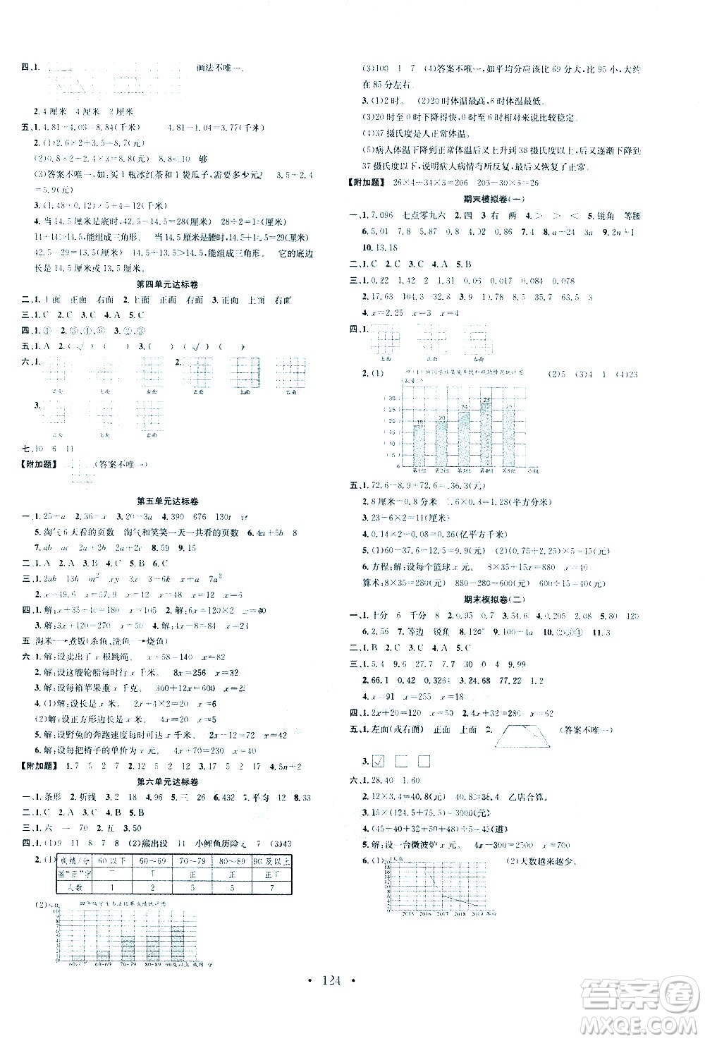 廣東經(jīng)濟出版社2021名校課堂數(shù)學四年級下冊BSD北師大版答案