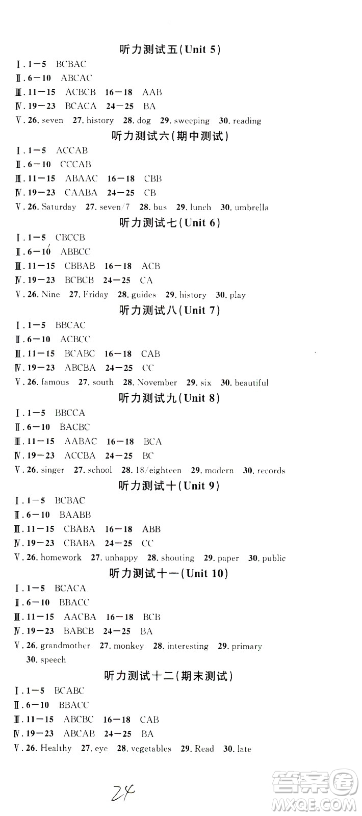 吉林教育出版社2021名校課堂河北專版領(lǐng)導(dǎo)者英語八年級(jí)下冊(cè)RJ人教版答案