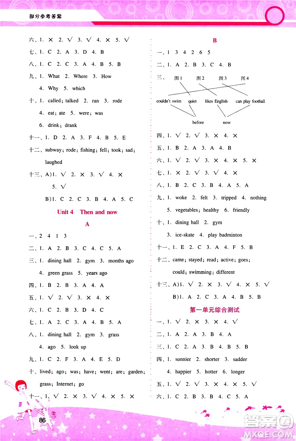 廣西師范大學(xué)出版社2021新課程學(xué)習(xí)輔導(dǎo)英語六年級下冊人教版答案