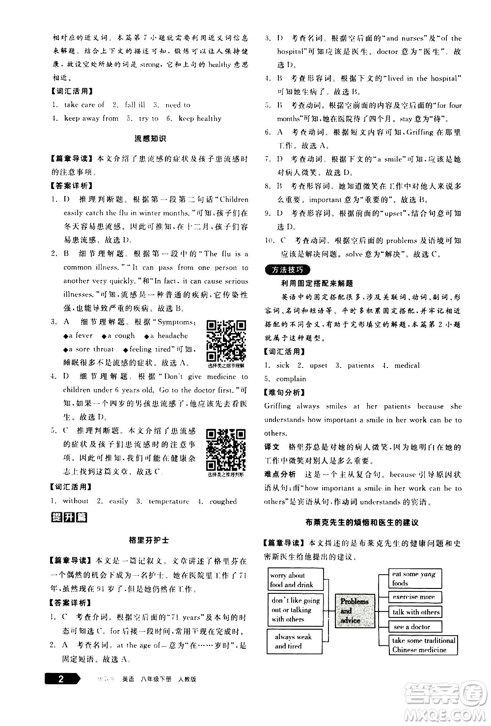 陽光出版社2021練就優(yōu)等生英語完形填空閱讀理解八年級下冊新課標(biāo)RJ人教版答案