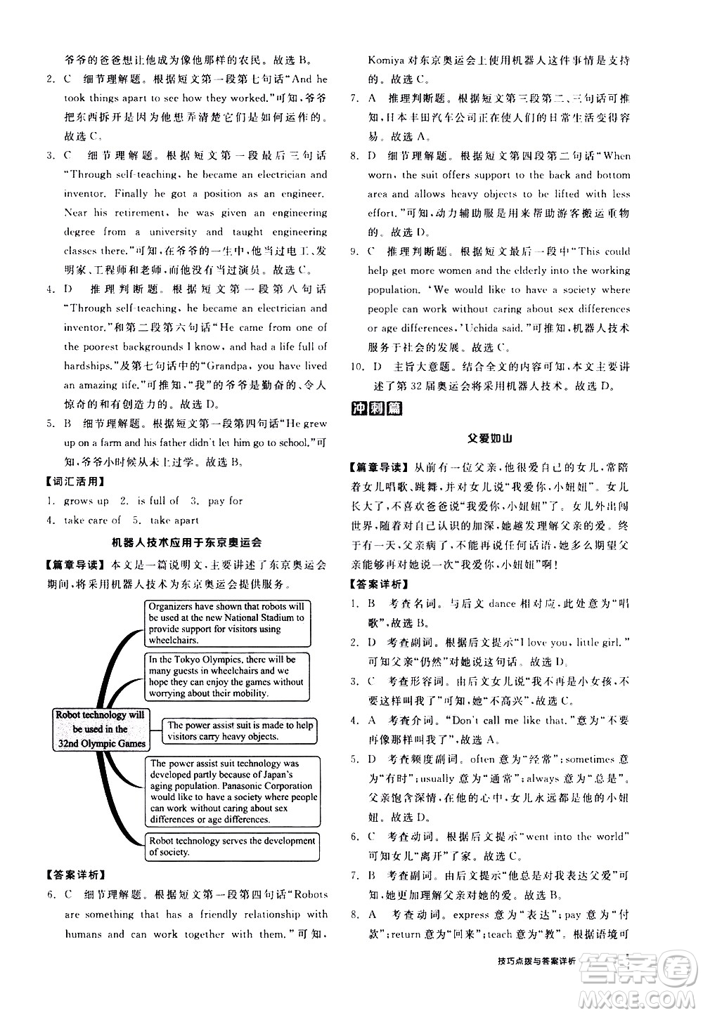 陽光出版社2021練就優(yōu)等生英語完形填空閱讀理解九年級(jí)全一冊新課標(biāo)RJ人教版答案