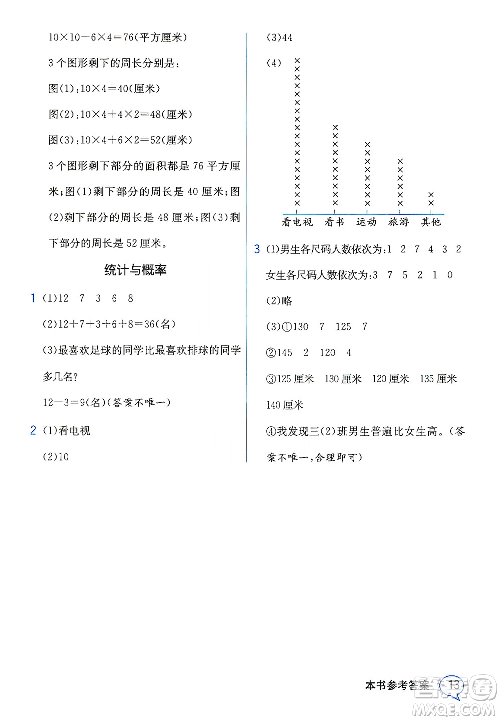 現(xiàn)代教育出版社2021教材解讀數(shù)學(xué)三年級下冊BS北師大版答案