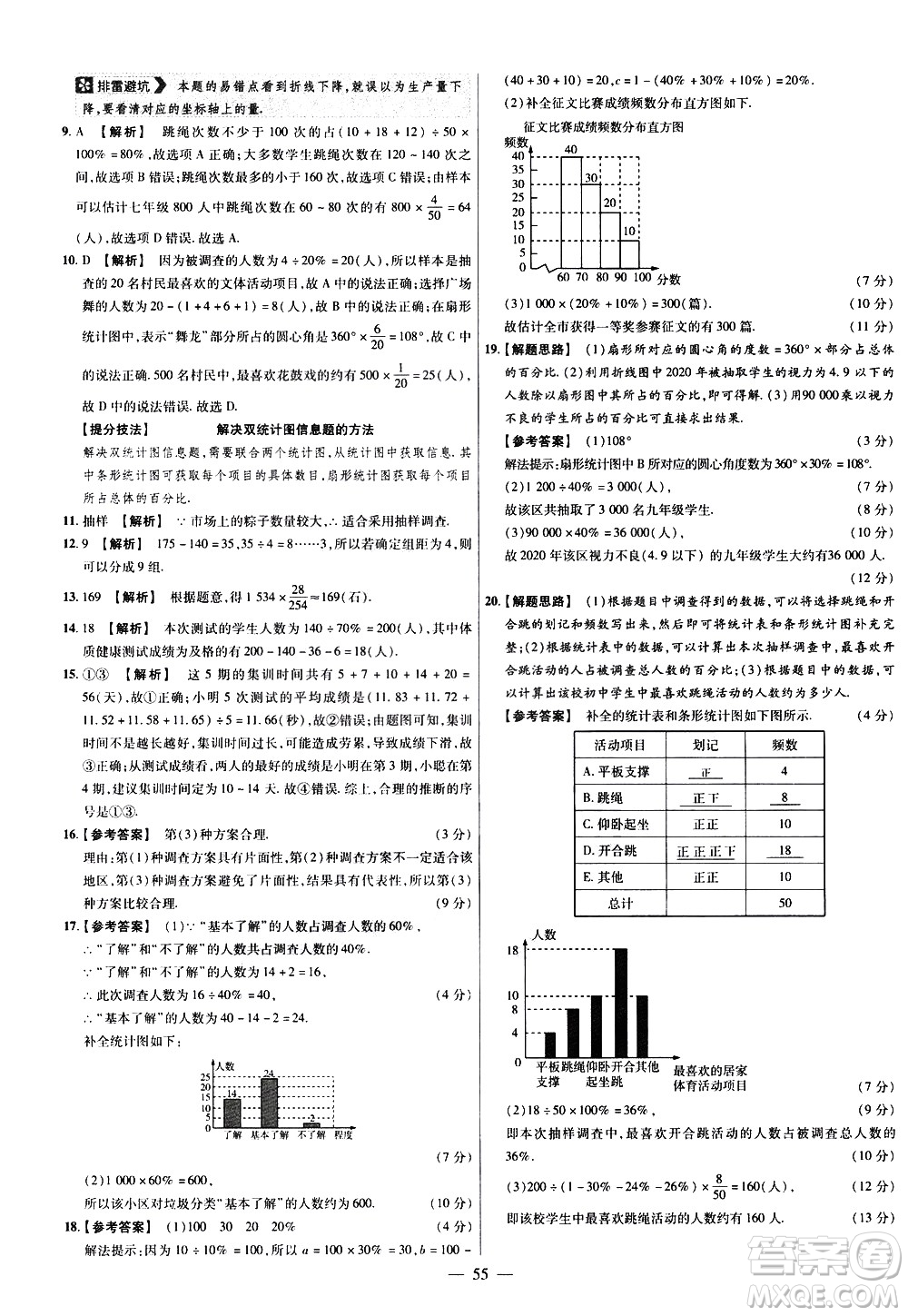 延邊教育出版社2021版金考卷活頁(yè)題選名師名題單元雙測(cè)卷數(shù)學(xué)七年級(jí)下冊(cè)RJ人教版答案