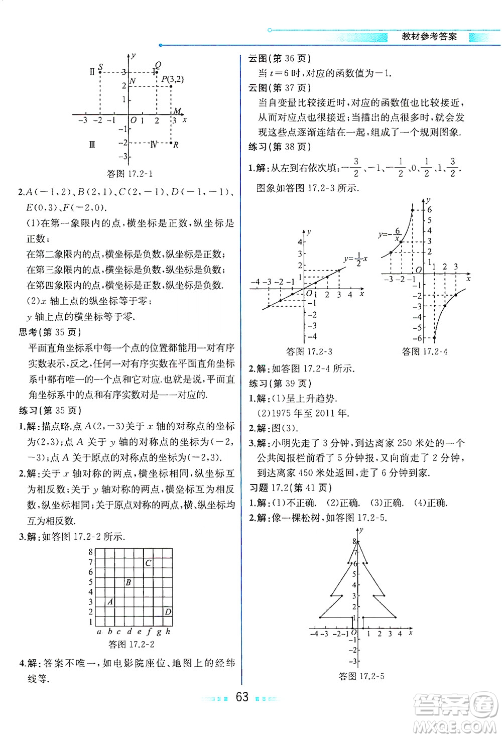 現(xiàn)代教育出版社2021教材解讀數(shù)學八年級下冊HS華師大版答案