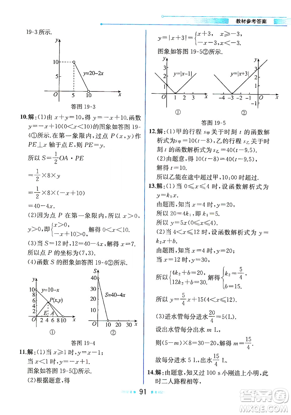 人民教育出版社2021教材解讀數學八年級下冊人教版答案