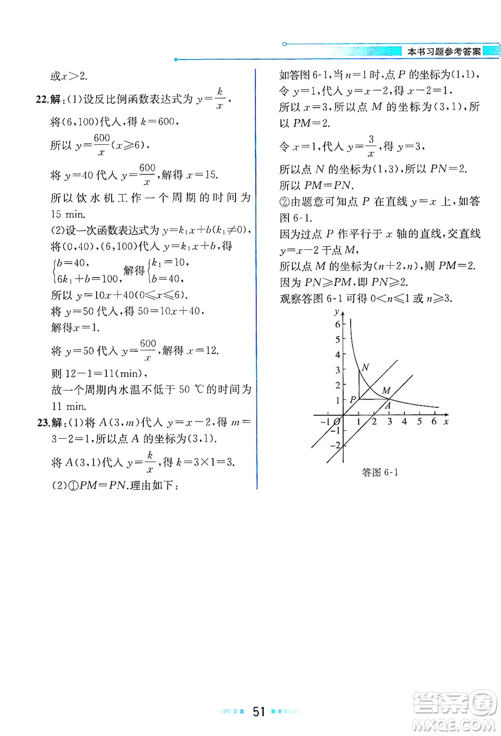 現(xiàn)代教育出版社2021教材解讀數(shù)學(xué)八年級(jí)下冊(cè)ZJ浙教版答案